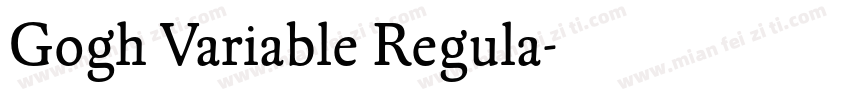 Gogh Variable Regula字体转换